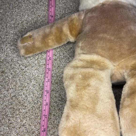 20" VINTAGE CONESCO CHASE BROWN & WHITE BUNNY RABBIT STUFFED ANIMAL PLUSH - Picture 6 of 6